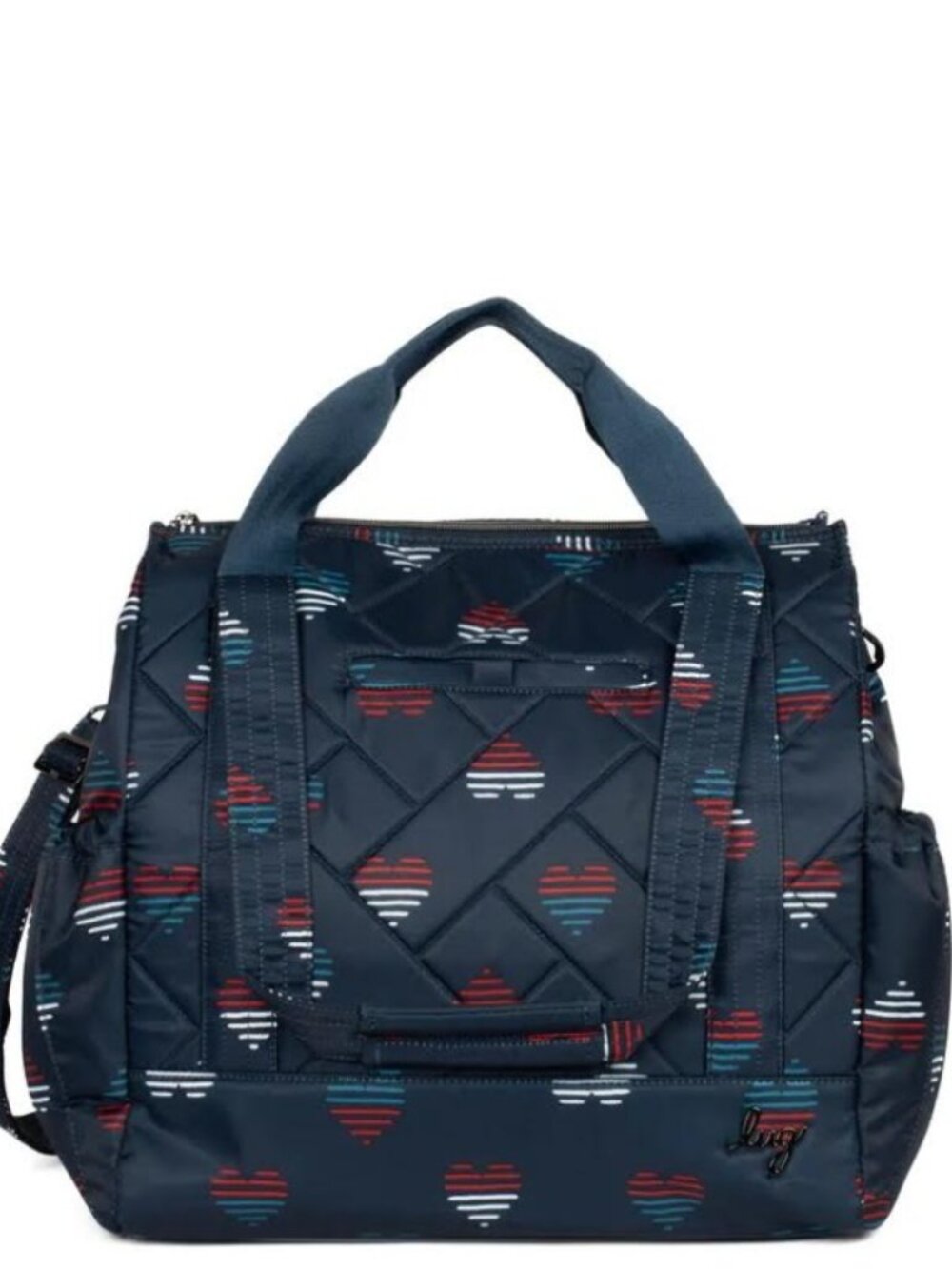 Lug Yacht Carry-All Zip-Top Tote Hearts Liberty Patriotic/Americana